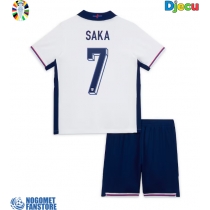 Engleska Bukayo Saka #7 Domaci Dres za djecu EP 2024 Kratak Rukav (+ Kratke hlače)